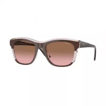 VOGUE VO5557S313614 Sieviešu saulesbrilles - Caurspīdīgi pelēks rāmis, tumši pelēkas lēcas, 54 mm