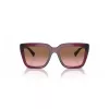 VOGUE VO5575SB29891 Sieviešu taisnstūra saulesbrilles Havana brūns gradients 55mm