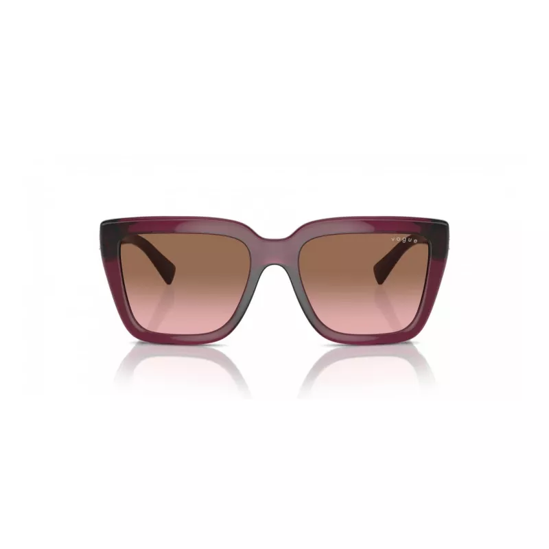 VOGUE VO5575SB29891 Sieviešu taisnstūra saulesbrilles Havana brūns gradients 55mm