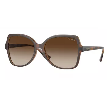Vogue sieviešu kaķacs saulesbrilles VO5488S238613 tumši havannas brūnas gradienta 56mm
