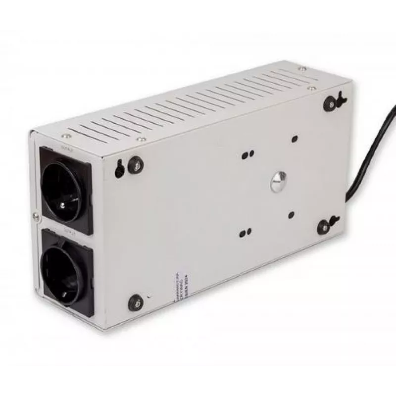 Volt Polska 5AVRZS1000 AVR 1000VA Slim Automātiskais sprieguma regulators - 600W, 2 rozetes, LCD