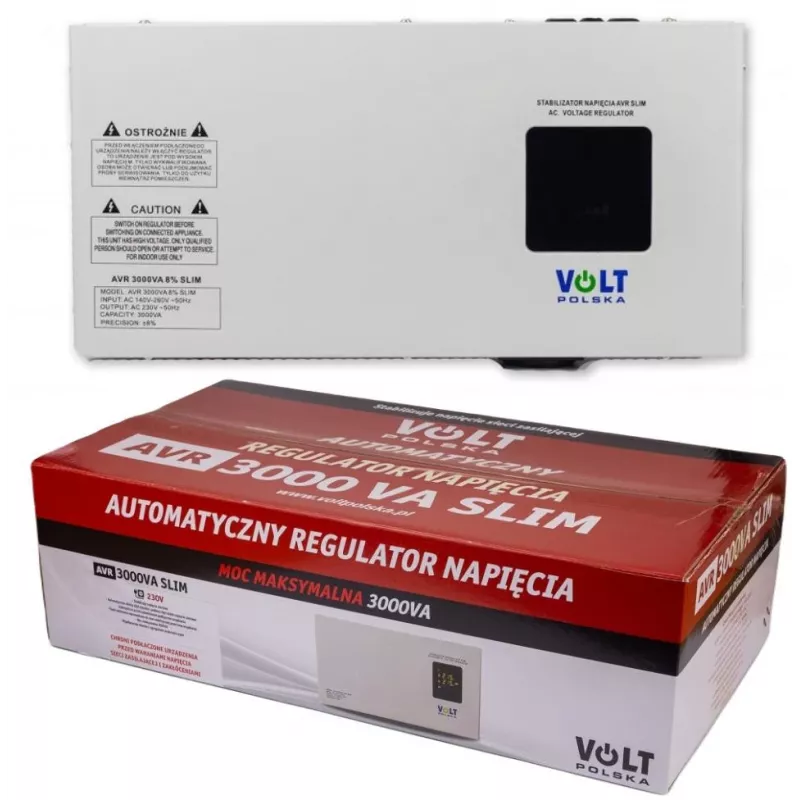 Volt Polska AVR 3000VA Slim 8% sprieguma stabilizators