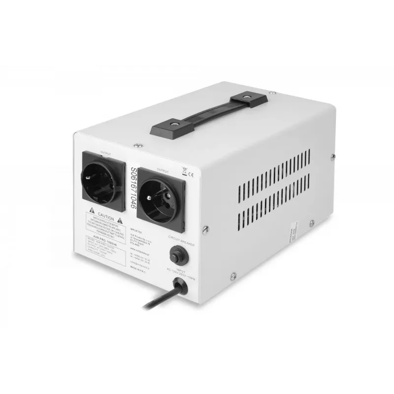 Volt Polska AVR Pro 1000VA servo sprieguma stabilizators ar 3% precizitāti