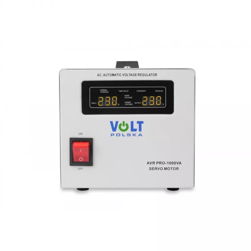 Volt Polska AVR Pro 1000VA servo sprieguma stabilizators ar 3% precizitāti