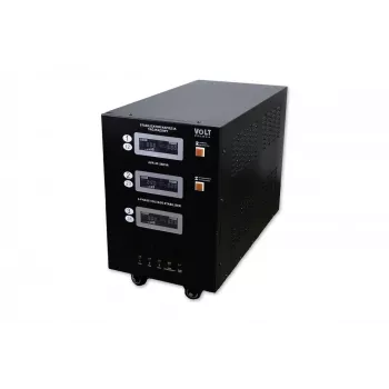 VOLT POLSKA AVR PRO 25000VA Trīsfāzu automātiskais sprieguma stabilizators ar 3% precizitāti un servo motoru