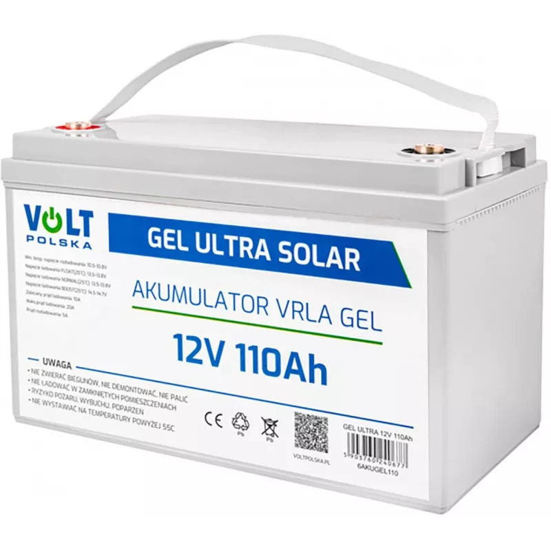 VOLT POLSKA GEL VPRO saules baterija 12V 110Ah