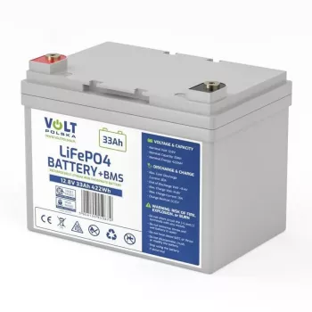 VOLT POLSKA LiFePO4 akumulators 12.8V 33Ah 30A