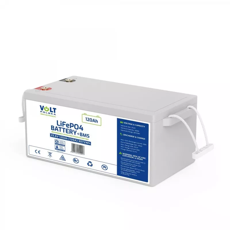 VOLT POLSKA LiFePO4 akumulators 24V 120Ah 120A