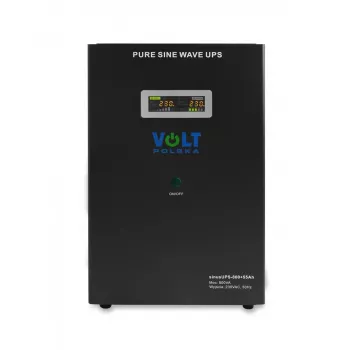 VOLT POLSKA SINUS UPS 800 + 55Ah Nepārtrauktās barošanas avots (500/800W)