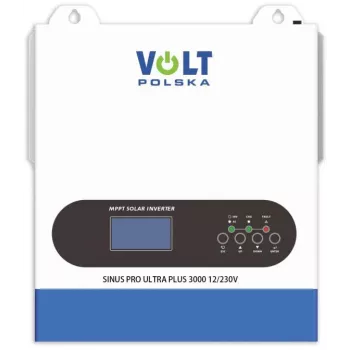 Volt Polska SinusPro ULTRA PLUS 3000 12/230V (1500/3000W) + 100A MPPT Pure Sine Wave Hybrid Inverter