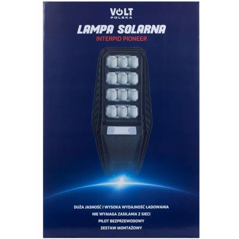 VOLT POLSKA Saules lampa PIONEER 240 ar 15W saules paneli un tālvadības pulti