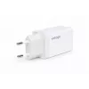 Voltage GaN 67W sienas lādētājs, 2x USB-C un 1x USB-A, PD 3.0, QC 3.0, PPS, ES spraudnis, balts