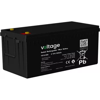Voltage AGM akumulators 12V 200Ah VE12-200 (6-9 gadu kalpošanas laiks)