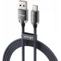 VOLTAGE PureCrystal USB-A uz USB-C kabelis 66 W 2 m melns