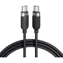 VOLTAGE VEKS100CC100BK USB-C uz USB-C silikona 100W PD kabelis 1m melns