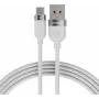 VOLTAGE VEKS66AC100WE USB-A uz USB-C silikona 66W PD ātrās uzlādes kabelis 1m balts