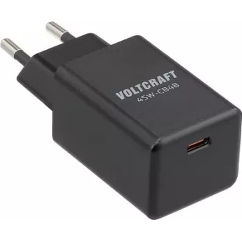VOLTCRAFT 45W-CB48 divu portu USB sienas lādētājs PD 3.0 un QC 3.0 melns VC-17256065