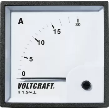 VOLTCRAFT AM-72X72/15A kustīgā dzelzs maiņstrāvas ampērmetrs, 72x72mm, 0-15A, 1.5. klase