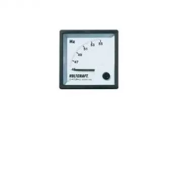 VOLTCRAFT AM-72X72/50HZ Analogais panelmērītājs frekvencei 45-55 Hz, 400 V AC, kustīgā spolīte, 72x72 mm