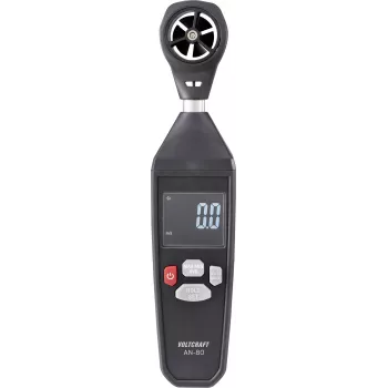 Voltcraft AN-80 anemometrs 0,3 līdz 30 m/s vēja ātrums gaisa temperatūra CFM
