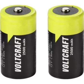 VOLTCRAFT Baby (C) akumulators NiMH 2500 mAh 1,2 V gatavs lietošanai, 2 gab. VC-17275475