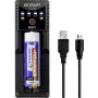 VOLTCRAFT CC1A Universāls apaļo elementu lādētājs NiMH, Li-Ion, LiFePO4, NiCd - 1 ligzda, USB barošana, atbalsta AA, AAA, C, 10440, 14500, 16340