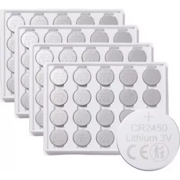 Voltcraft CR2450 pogu elements 3 V 580 mAh litija bateriju komplekts, 40 gab. VC-16865930