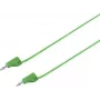 VOLTCRAFT Ļoti elastīgs mērīšanas vads 2 mm lamelas kontaktdakša uz 2 mm lamelas kontaktdakšu, 0,6 m, zaļš, 2,2 A, MSB-200 (VC-8557715)