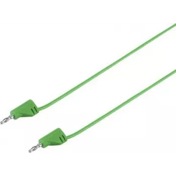 VOLTCRAFT Ļoti elastīgs mērīšanas vads 2 mm lamelas kontaktdakša uz 2 mm lamelas kontaktdakšu 0,3 m zaļš MSB-200 2,2 A (VC-8557705)