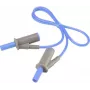 VOLTCRAFT Ļoti elastīgs drošības mērīšanas vads [4 mm lamelas spraudnis - 4 mm lamelas spraudnis] 0,5 m Zils MSB-501 10 A (VC-8063410)