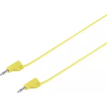 VOLTCRAFT Ļoti elastīgs mērīšanas vads [Lamelītis spraudnis 2 mm - Lamelītis spraudnis 2 mm] 0,6 m Dzeltens MSB-200 2,2 A (VC-8557690)