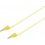 VOLTCRAFT Ļoti elastīgs mērīšanas vads [Lamelītis spraudnis 2 mm - Lamelītis spraudnis 2 mm] 0,6 m Dzeltens MSB-200 2,2 A (VC-8557690)