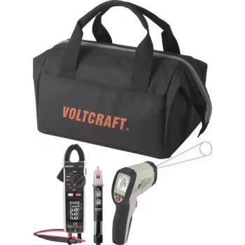 VOLTCRAFT HVAC mērierīču komplekts VC-8013705 + VC-14465985 infrasarkanais pirometrs un strāvas mērspailes multimetrs