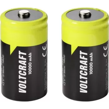 VOLTCRAFT Mono (D) NiMH akumulatoru baterija 10000 mAh 1,2 V gatava lietošanai, 2 gab. VC-17275505