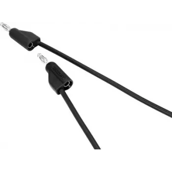 VOLTCRAFT MSB-100 melns 1m mērīšanas vads 4mm banānu spraudnis uz 4mm banānu spraudni CAT III 1000V CAT IV 600V 19A VC-15443090
