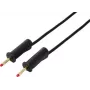VOLTCRAFT MSB-132 2 m melns drošības mērīšanas vads, 4 mm savienojami kontaktdakšiņas, 32 A, 1000 V CAT III VC-18709995