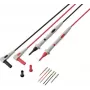 VOLTCRAFT MSL-530 mērīšanas vadu komplekts 4 mm banānu spraudnis uz mērīšanas zondi 1 m melns/sarkans 1 pāris VC-17766110