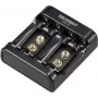 VOLTCRAFT P4-9 apaļo elementu lādētājs NiMH/NiCd AA, AAA, 9V bloka VC-14936385
