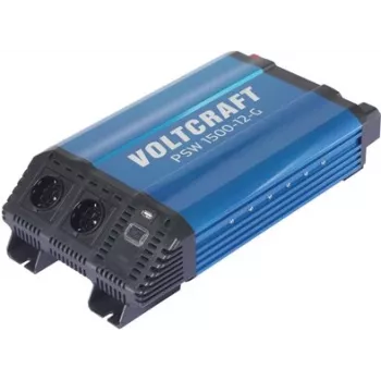 VOLTCRAFT PSW 1500-12-G tīrā sinusoidālā sprieguma invertors 1500 W 12 V DC uz 230 V AC VC-14490405