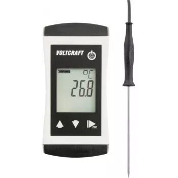 VOLTCRAFT PTM 100 + TPT-203 temperatūras mērītājs ar Pt1000 zondi, -200 līdz +450 °C, IP65