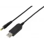VOLTCRAFT USB uz 12V DC paaugstināšanas pārveidotājs ar 5,5x2,1 mm cilindrisko spraudni un adapteru komplektu, 12 W, 1 A, melns (VC-18218585)