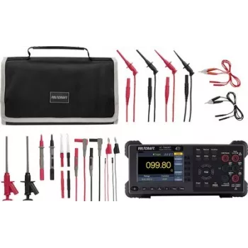 VOLTCRAFT VC-11015335+VC-18652750+VC-11732520 True RMS digitālais multimetrs ar datu reģistrētāju, OLED, CAT III 1000V/CAT IV 600V