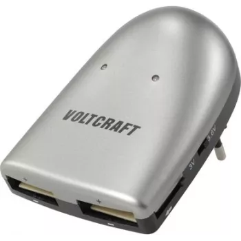 VOLTCRAFT VC-15228900 Li-Ion pogu akumulatoru lādētājs, 2 ligzdas, 3/3,6 V, aizsardzība pret pārlādēšanu