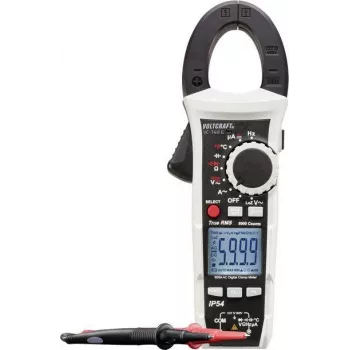 VOLTCRAFT VC740 digitālās strāvas mērīšanas knaibles, True RMS, 600 A, ISO kalibrētas, IP54, CAT IV 600 V VC-8473105