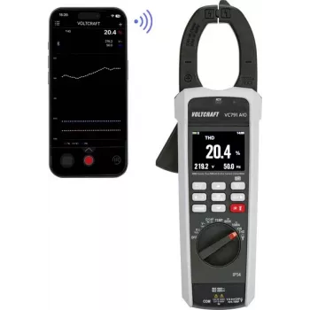 VOLTCRAFT VC791 True RMS digitālais strāvas mērītājs CAT III 1500 V / CAT IV 600 V, 6000 Counts, AC/DC 1000 A VC-15078320