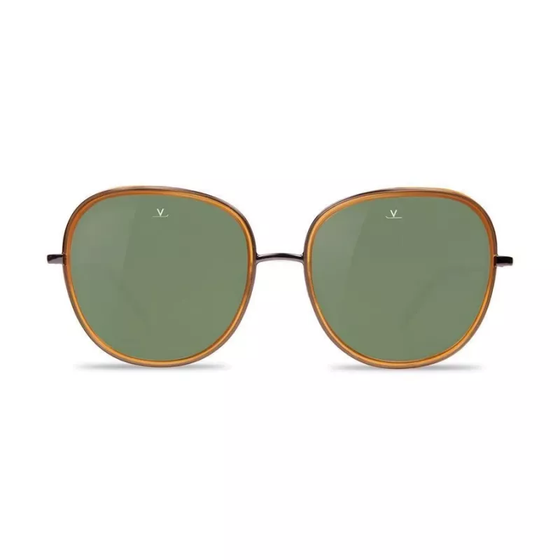 Vuarnet VL1629 Sieviešu saulesbrilles - Acetāta rāmis, Minerālstikla lēcas, 53mm lēcu platums, 17mm tilts, 145mm kājiņas - UV400 aizsardzība
