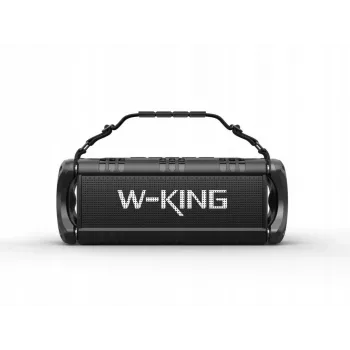 W-King D8 Portable Bluetooth Speaker, All Black, 50W RMS, IPX6, TWS