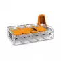WAGO 221-615 5 vadu sviras savienotājs, kompakts savienošanas savienotājs, 450 V, 32 A, caurspīdīgs/oranžs