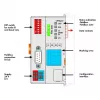 WAGO 750-348 ECO CANopen lauka kopnes savienotājs, D-sub 9-pin, 24 VDC, DIN-sliede, pelēks
