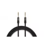 Warm Audio PREM-TRS-3 Premier Series 6.35mm TRS savienotājkabelis, 0.9m, apzeltīts, dubultā Reussen ekranējums, melns